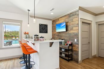 Resident lounge with complimentary coffee bar